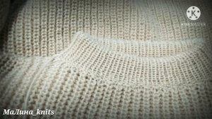 "Жемчужный" свитер - рукав, эластичное закрытие иглой. Горловина, кетлевка. Подробное описание.