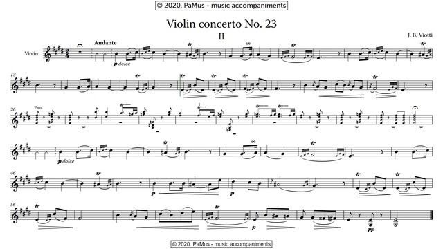 G. B. Viotti: Violin concerto No. 23, 2nd movement смотреть онлайн