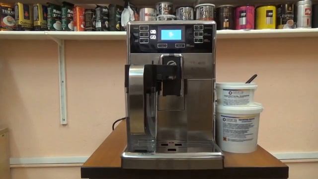 Чистка от накипи кофемашины Philips HD8928 Saeco PicoBaristo смотреть онлайн