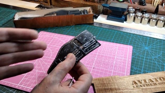 Обзор ремешка напульсника для часов "Восток"/leather watchstrap