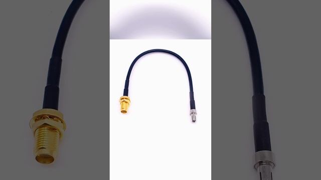 Right Angle Ts9 Male to Sma Female Pigtail Coaxial Cable Rg174  #cable #adapter #antenna #assembly