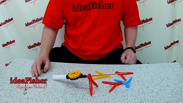 Прищепка - подставка-держатель для зимней удочки смотреть онлайн