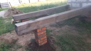 Дом из сибита(веранда с терассой.начало)