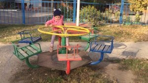 Карусель, Горка, Качели на Детской Игровой Площадке c NataTusya