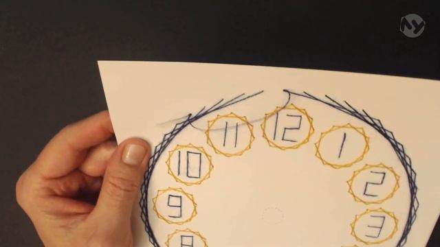 Изонить. Часы. смотреть онлайн