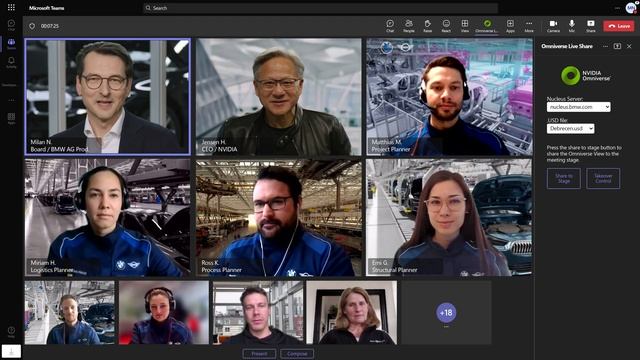 BMW Group Celebrates Opening the World's First Virtual Factory in NVIDIA Omniverse смотреть онлайн