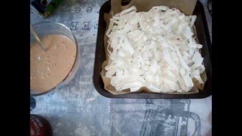 Пирог из лаваша с фаршем.