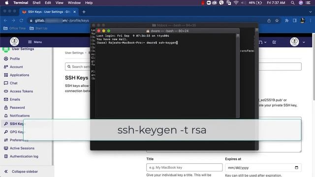How to clone projects from GitLab to your computer - SSH Key смотреть онлайн