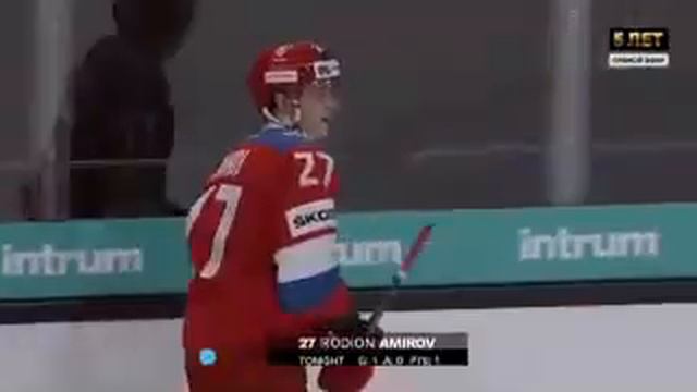 Радион Амиров забивает залатой гол и спасает Россию от поражения смотреть онлайн