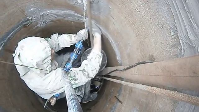 Ремонт колодца  и гидроизоляция швов