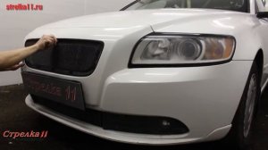 Защита радиатора VOLVO S40 II рестайлинг 2007-2012г.в. (Черный) - strelka11.ru