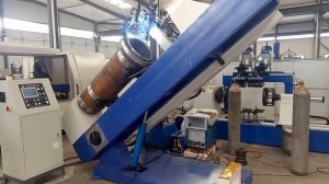 Сварка гидроцилиндра с наклоном