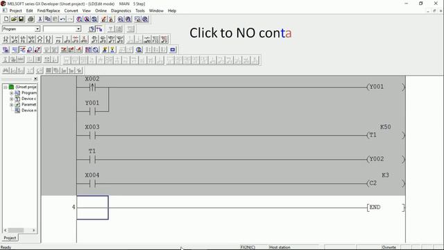 GX Developer PLC software | Mitsubishi PLC programming | PLC ladder programming