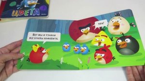 Книга "Противоположности", "Буквы", "Цвета", серия Angry Birds, издательство "Махаон"