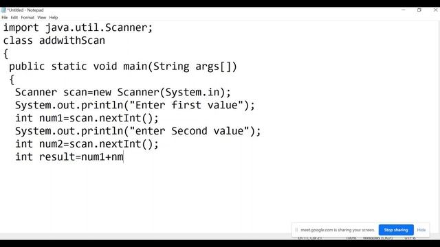 Java Code using Scanner Class| addition program using Scanner Class| use of java.util.Scanner смотреть онлайн