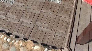 Садовый паркет CM Garden. Монтаж, укладка с использованием пластикового бордюра ГеоПластБорд.
