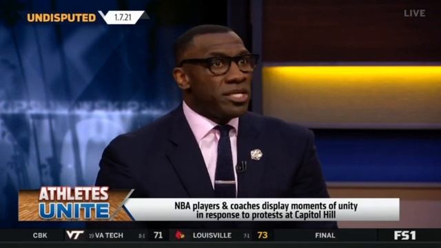 UNDISPUTED react NBA players & coaches display moments of unity response to protests at Capitol Hil смотреть онлайн