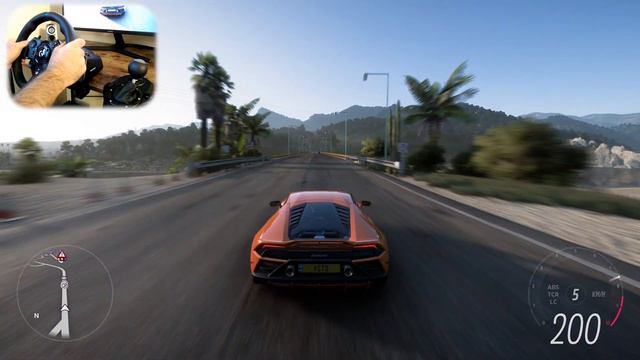 2020 Lamborghini Huracan EVO (630 hp) - Forza Horizon 5 | Logitech G923 gameplay