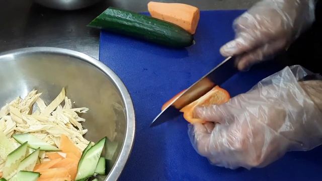 китайский салат со  спаржей