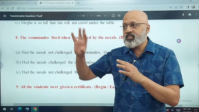 Transformation of Sentences (Part 1) | ICSE Class 10 | SWS Naatu-Naatu Series | Board 2023