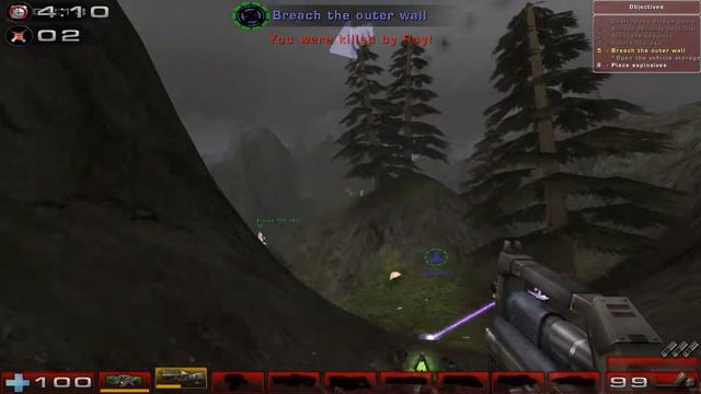 UT2004. Assault grenade @ AS-Vindication. смотреть онлайн