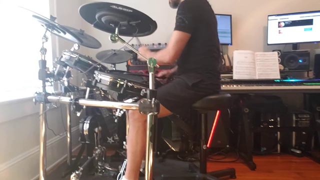 Testing my new Alesis DM10 (lefty) - w/ Tama HP900TWP Limited Ed. Chrome смотреть онлайн