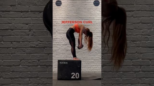 Jefferson curl - one of the most underrated exercises to release a tight lower back #stretching