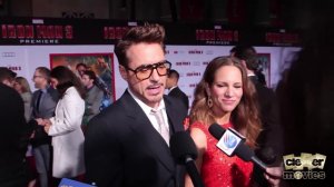 Интервью с Робертом Дауни-младшим на премьере «Железного человека 3».