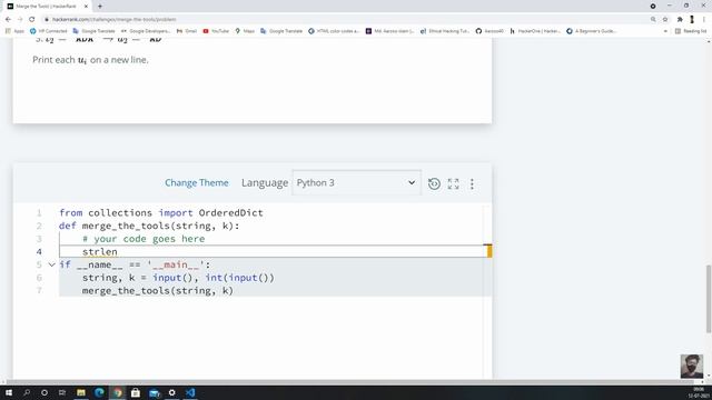 Merge the Tools || HackerRank Solution смотреть онлайн