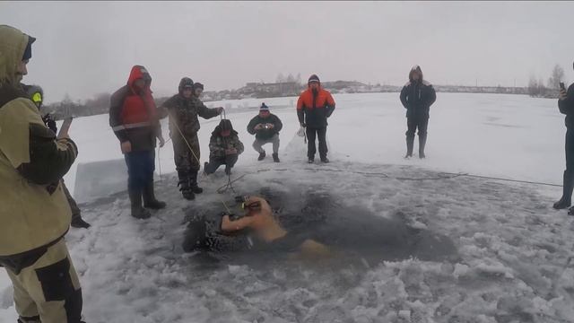 Фри дайвинг подо льдом  в дайв-центре "Садко-Рязань"