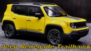 Jeep Renegade Trailhawk Модель машины Масштаб 1:24 Welly  Мини-копия автомобиля