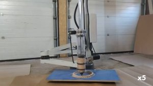 3D Concrete Printing Scara V2   Испытание 3D принтера нового поколения