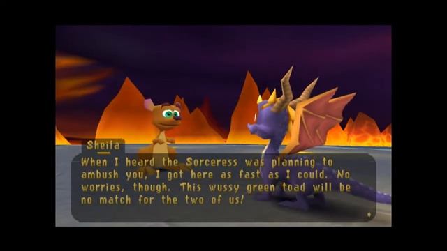 Spyro: Year of the Dragon (PS1) Walkthrough - Part 8 - Buzz's Dungeon смотреть онлайн