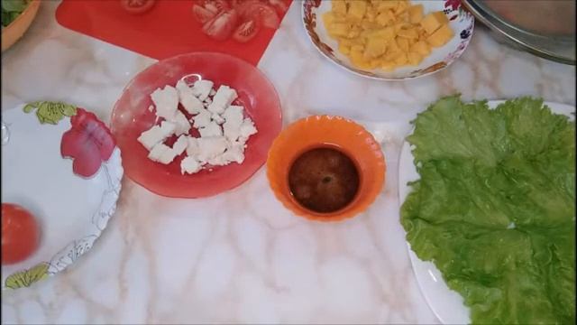 Салат с креветками! Легкий и очень вкусный! смотреть онлайн