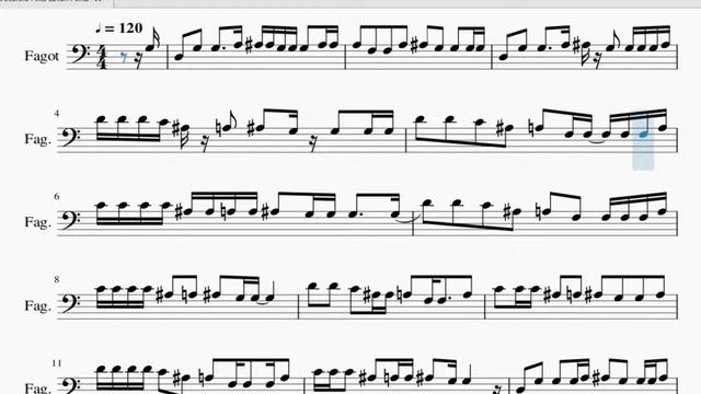 Partitura Vocaloid Miku Ievan Polkka Fagot смотреть онлайн