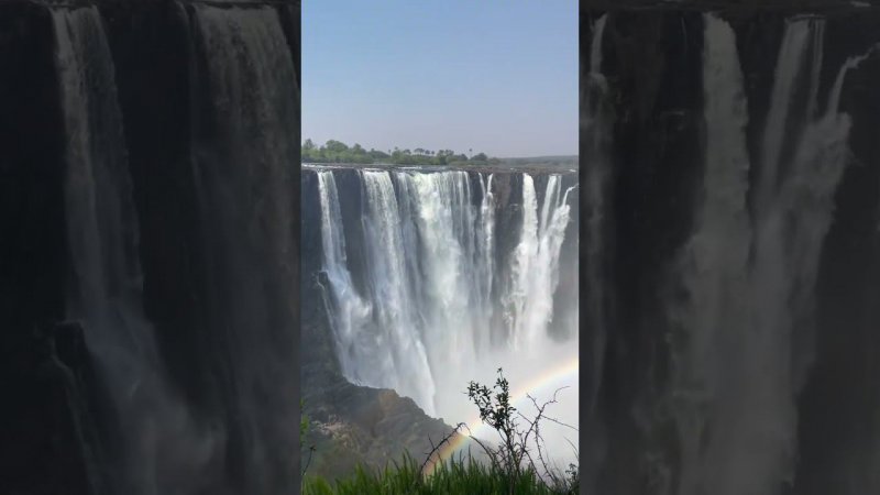 Самый большой ВОДОПАД В МИРЕ #victoriafalls #zimbabwe #southafrika #africa #южнаяафрика #зимбабве