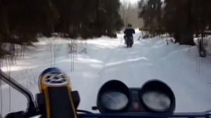 Покатушки на мопеде Альфа и скутер - зима пришла!