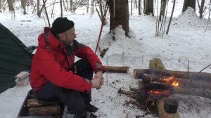 В одиночку в зимний лес на две ночи