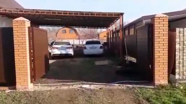 Алюминиевые распашные ворота Алютех