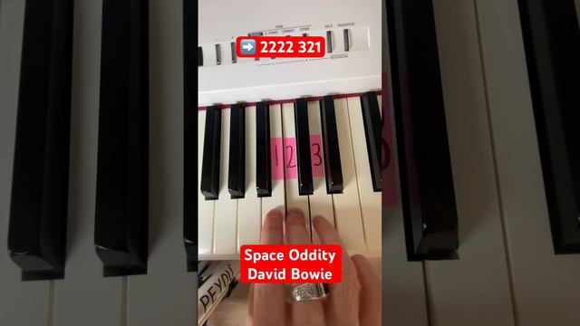 How to play Space Oddity by David Bowie on piano