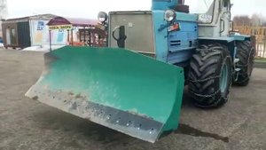 Отвал Т-150К-1 Леспромресурс передний, гидравлический, поворотный