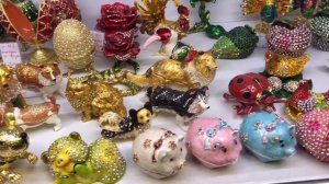 Металлические шкатулки со стразами