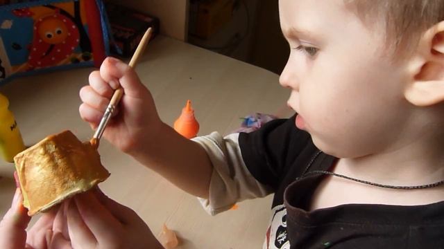 Гусеница из контейнера от яиц/ поделка руками детей/ Rita Rylikova смотреть онлайн