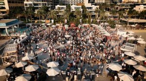 Anjunadeep headlined the best beach party in Dubai, Bohemia! Every Saturday at Beach by FIVE