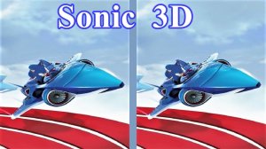 Sonic Racing 3D video 3 SBS VR box google cardboard