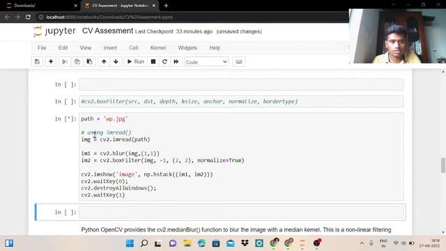 Python OpenCV Image filter