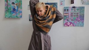 Как носить большой платок Heartiness