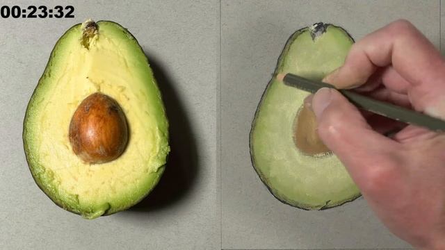 Realistic Drawing with Mixed Media - Avocado - Gettin' Sketchy Live смотреть онлайн