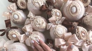 Мастер-класс по бархатным новогодним игрушкам!! Обзор