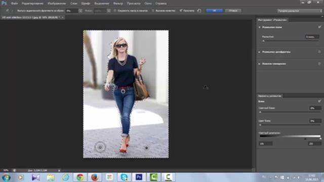 Как размыть задний фон на картинке в фотошопе CS6 ( FreshCash )